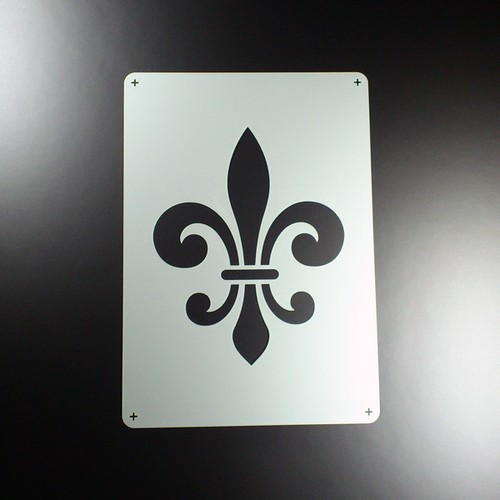 Schablone fleur lys - de,