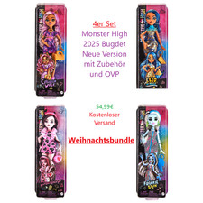 4er Puppen Set Neu & OVP Monster High 2023 Main Character Weihnachtsgeschenkidee