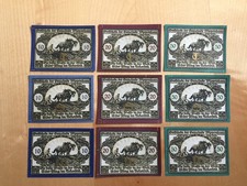 WIPPENHAM: 3 komplette Sätze mit Stempel RS und Goldbuchstaben S, T und W