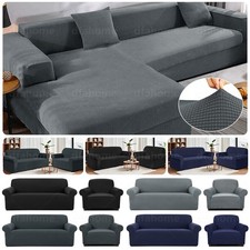 Sofabezug Ecksofa L Form Ecksofa Stretch Sofa Überzug Couchbezug 1/2/3/4 Sitzer