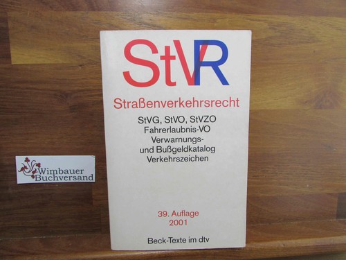 Straßenverkehrsrecht - ,