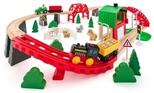 Holz Eisenbahn Bauernhof 60