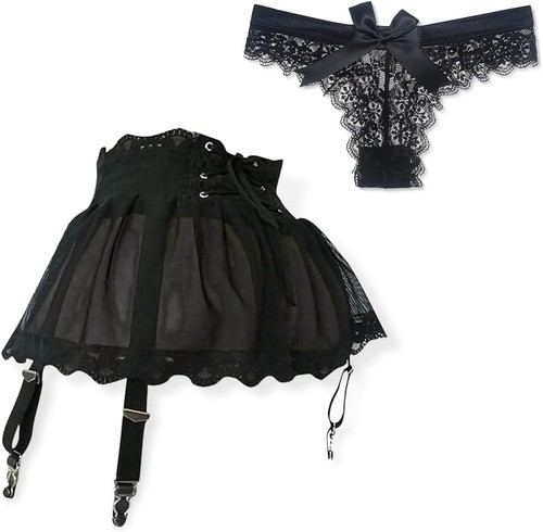 Strumpfband schwarz mini - strumpfband, schwarz,