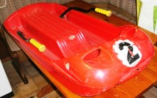 Vintage Kunststoff-Rodel-Bob Schlitten RG Squadra Giordani - Nur Abholung