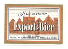 altes Bieretikett Flensburger