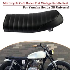 Motorrad Sattel Sitzbank Seat Cushion Für Honda Suzuki Yamaha Cafe Racer Schwarz