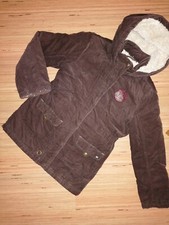 C&A here+there Mädchen Cord Jacke Parka leicht wattiert gesteppt Kapuze Gr. 140