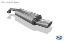 Fox Sportauspuff Seat Leon 1M 1.4l 1.6l 1.8l 1.9D Bj.1999-06 135x80 flachoval