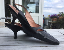 STEPHANE KÉLIAN - Slingpumps  schwarzes Leder Gr. 39 (6)