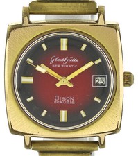 GUB Glashütte BISON Kaliber 75 Automatic Vintage Herren Armbanduhr 34,5mm