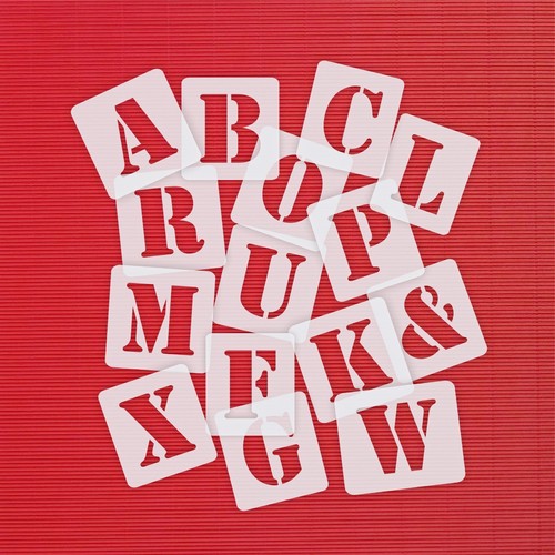 Abc schriftschablonen - -, ●