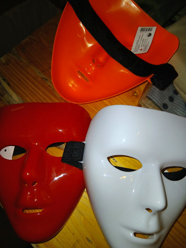 S maske kunststoff - maske, rot