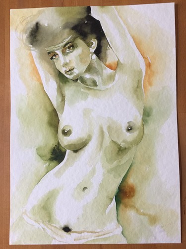 Aquarell din portrait - a3, ,