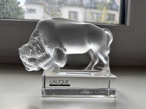 Lalique bison kristall figur - bison,