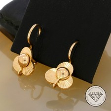 SONDERAKTION WERT 590,- Ohrringe Ostblock 583 rose rot Gold 14k 14 KT XXYY