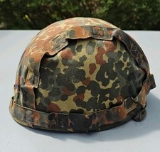 BW Helm Fallschirmspringer mit Tarnbezug, Bundeswehr, Militaria, BRD, Armee