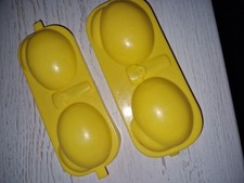 Eierbox mit Salzstreuer ohne Löffel – Eierbehälter für Picknick für 2 Eier