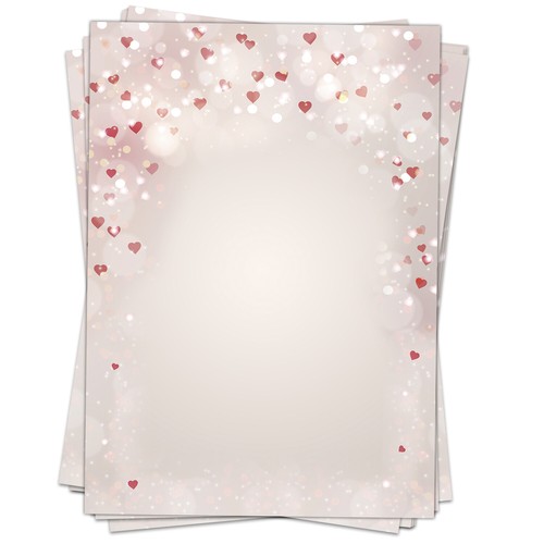 Blatt motivpapier herzen - blatt,