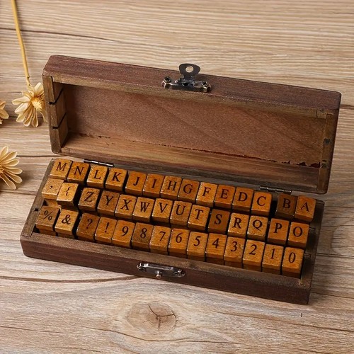Holzstempel set buchstaben - holzstempel,