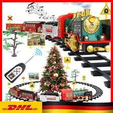 Elektrischer Zug Set Eisenbahn Schienen Spielzeug mit Licht und Sound Kinder DE