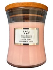 WoodWick Duftkerze Coastal Sunset Rosa Elegant Neu