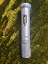 Taschenlampe Stabtaschenlampe alt Aluminium seltene Ausführung 
