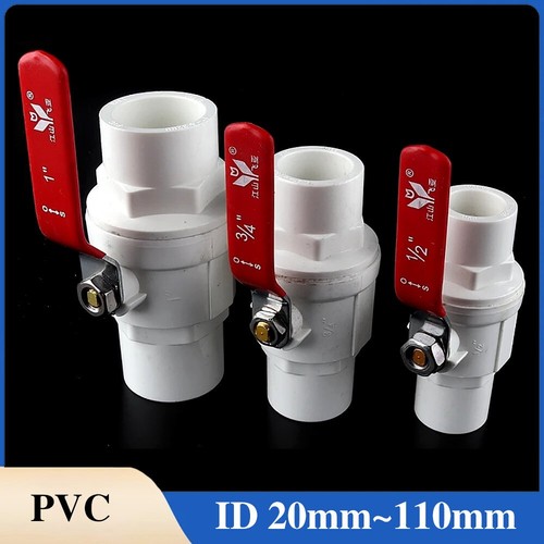 Pvc weiß kugelhahn - pvc, stahl