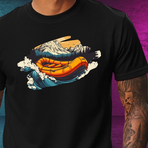 Shirt herren rafting - t-shirt,