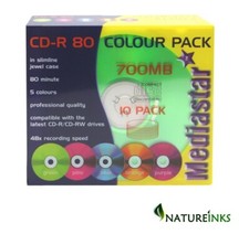 100 Taiyo Yuden mehrfarbig leer CD-R 700MB 80 Minuten 48x in Schmucketui Japan