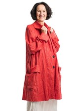 designer Mantel rot Viskose