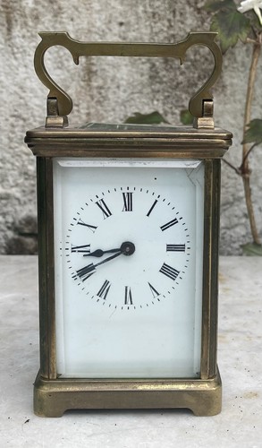 Antike messing kutschenuhr mit - kutschenuhr,