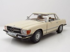 Mercedes 350 SL Hardtop R107 1977 elfenbein weiß Modellauto 1:18  Sun Star