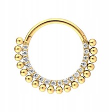 Gold Piercing Clicker Ring