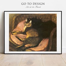 Steinlen Zwei Katzen auf dem