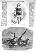 Original alter antiker Druck