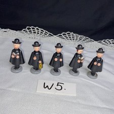 Art Deco Erzgebirge 5 Kurrende Sternensinger Gruppe Figuren H. 7cm. 