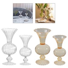 Gestreifte Dekorative Glasvase