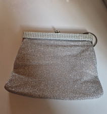 Abendtasche silber 15 cm x 18 cm