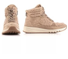 VITAFORM Damen-Stiefelette Teddyfell Veloursleder Sohle Maike.    Si