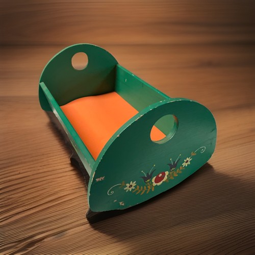 Antike holz puppenwiege - holz,