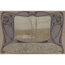 Jugendstil Postkarte Alfred