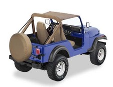 Bikini Top Tan Traditional Verdeck Jeep CJ5 Bj. 76-83