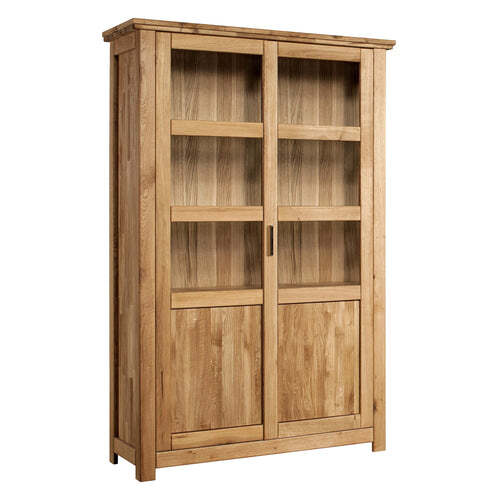 Vitrine eiche massiv geölt - vitrine,