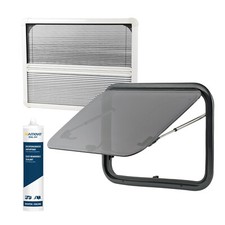 Wohnwagen Ausstellfenster Wohnmobil Fenster Seitenfenster Insektenschutz 70x40cm