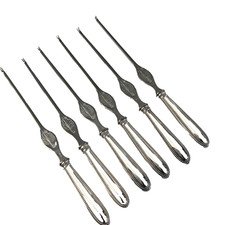 6 Hummergabeln  Perlmuster