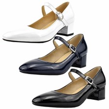 Damen Mary Jane Lack Pumps mit