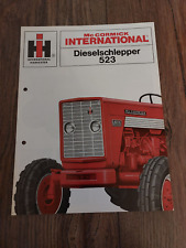 Original Prospekt Mc Cormick International 523 Dieselschlepper IHC Traktor