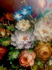 Ovales Gemälde Italien 