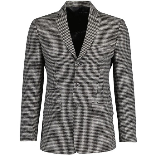 Madcap brushed dogtooth blazer - brushed,