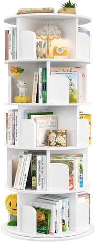 Bücherregal drehbar holz rund - bücherregal,
